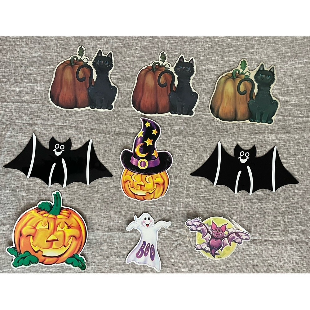 Vintage Halloween Die Cut Theme Magnets Large Flexible Glossy